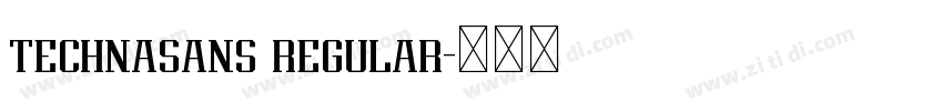 technasans regular字体转换 technasans regular字体转换